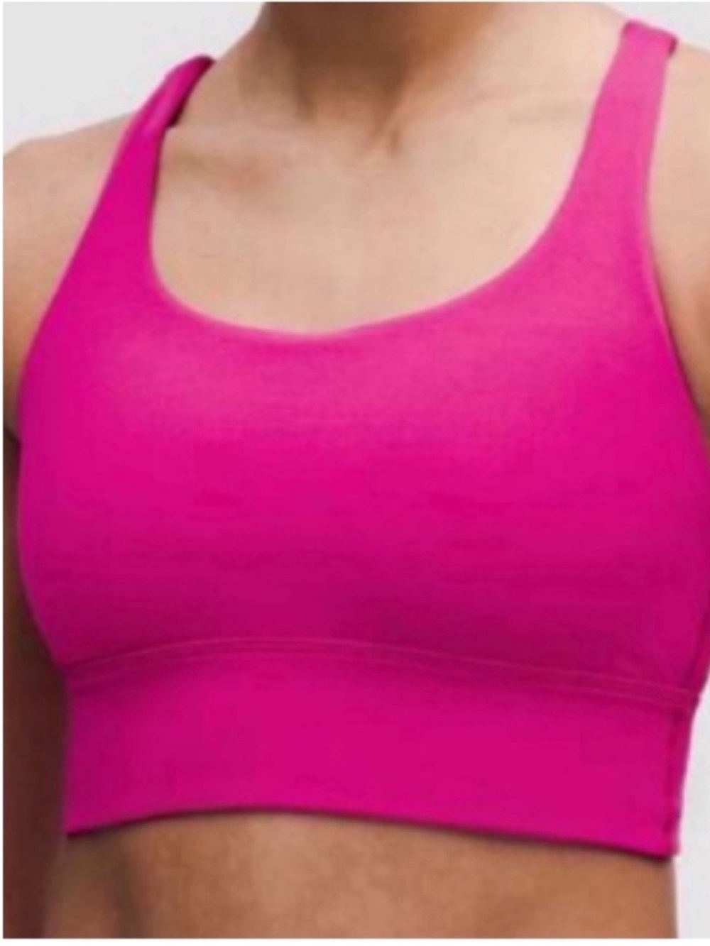 lululemon Energy Longline Bra Medium Support B-D Cups Ripened Raspberry / Size 6